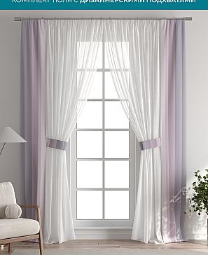 Тюль с декоративными подхватами «Лабрист - 265» | фото