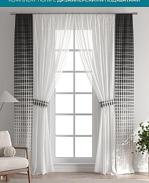 Тюль с декоративными подхватами «Лабрист - 278» | фото