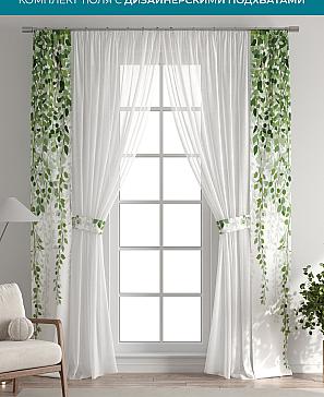 Тюль с декоративными подхватами «Лабрист - 285» | фото