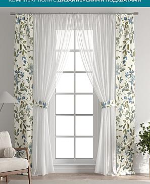 Тюль с декоративными подхватами «Лабрист - 300» | фото