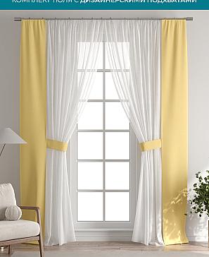 Тюль с декоративными подхватами «Лабрист - 315» | фото