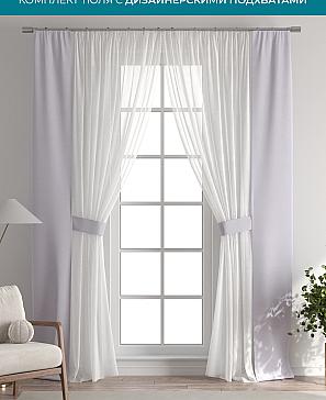 Тюль с декоративными подхватами «Лабрист - 318» | фото