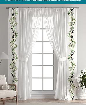 Тюль с декоративными подхватами «Лабрист - 323» | фото