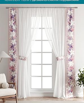 Тюль с декоративными подхватами «Лабрист - 105» | фото