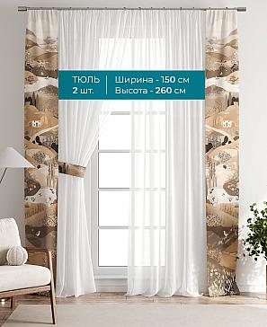 Тюль с декоративными подхватами «Лабрист - 113» | фото 3