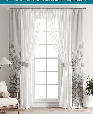 Тюль с декоративными подхватами «Лабрист - 138» | фото