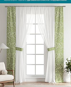 Тюль с декоративными подхватами «Лабрист - 154» | фото