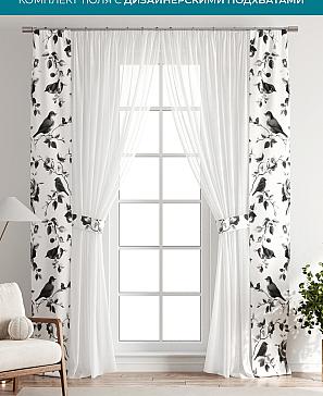 Тюль с декоративными подхватами «Лабрист - 170» | фото