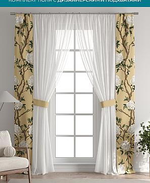 Тюль с декоративными подхватами «Лабрист - 346» | фото