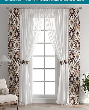 Тюль с декоративными подхватами «Лабрист - 361» | фото