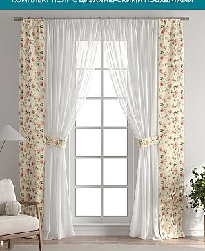 Тюль с декоративными подхватами «Лабрист - 372» | фото