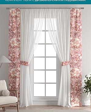 Тюль с декоративными подхватами «Лабрист - 387» | фото