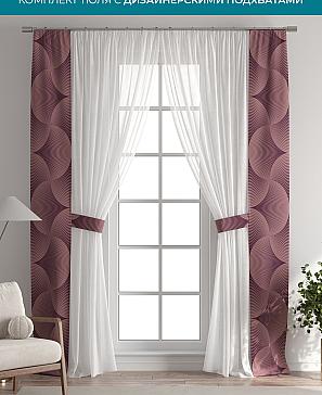 Тюль с декоративными подхватами «Лабрист - 408» | фото