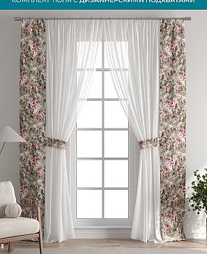 Тюль с декоративными подхватами «Лабрист - 411» | фото