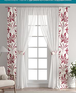 Тюль с декоративными подхватами «Лабрист - 419» | фото