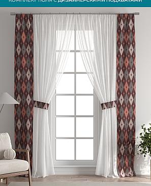 Тюль с декоративными подхватами «Лабрист - 420» | фото