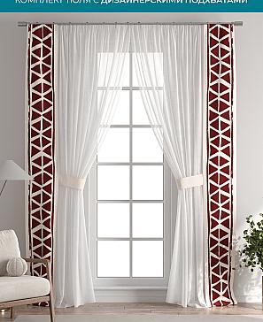 Тюль с декоративными подхватами «Лабрист - 426» | фото