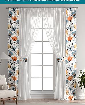 Тюль с декоративными подхватами «Лабрист - 430» | фото