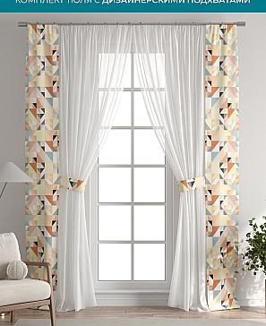 Тюль с декоративными подхватами «Лабрист - 440» | фото