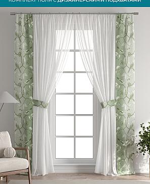 Тюль с декоративными подхватами «Лабрист - 447» | фото