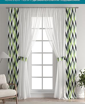 Тюль с декоративными подхватами «Лабрист - 452» | фото