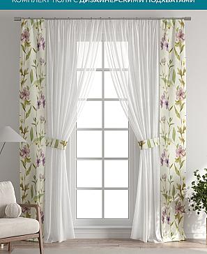 Тюль с декоративными подхватами «Лабрист - 453» | фото