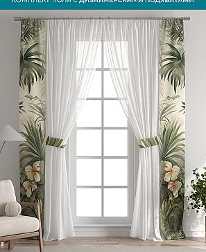 Тюль с декоративными подхватами «Лабрист - 457» | фото