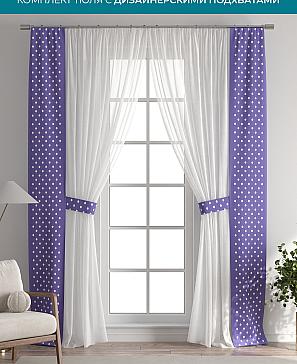 Тюль с декоративными подхватами «Лабрист - 461» | фото