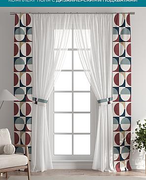 Тюль с декоративными подхватами «Лабрист - 473» | фото