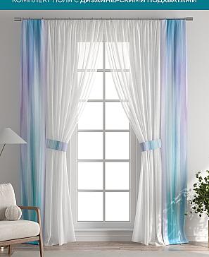 Тюль с декоративными подхватами «Лабрист - 479» | фото