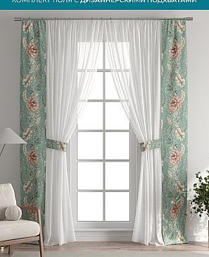 Тюль с декоративными подхватами «Лабрист - 486» | фото