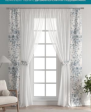 Тюль с декоративными подхватами «Лабрист - 495» | фото