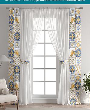 Тюль с декоративными подхватами «Лабрист - 500» | фото