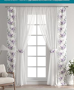 Тюль с декоративными подхватами «Лабрист - 512» | фото