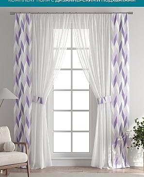 Тюль с декоративными подхватами «Лабрист - 513» | фото