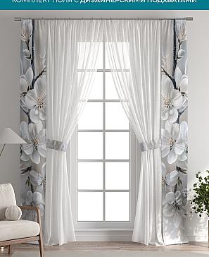 Тюль с декоративными подхватами «Лабрист - 546» | фото