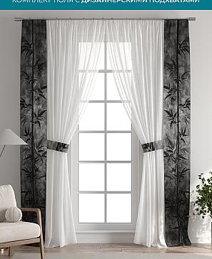 Тюль с декоративными подхватами «Лабрист - 557» | фото