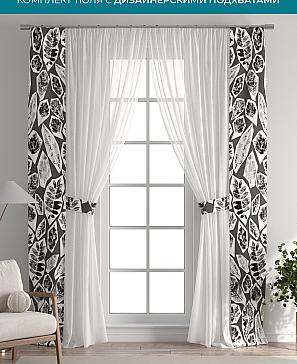 Тюль с декоративными подхватами «Лабрист - 566» | фото