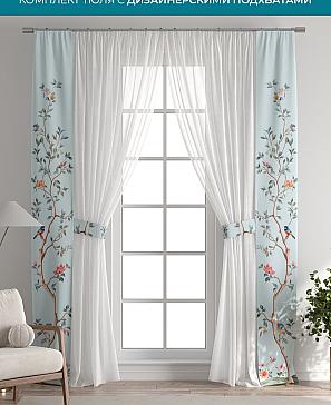 Тюль с декоративными подхватами «Лабрист - 572» | фото