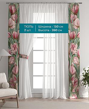 Тюль с декоративными подхватами «Лабрист - 586» | фото 3