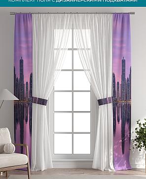 Тюль с декоративными подхватами «Лабрист - 593» | фото