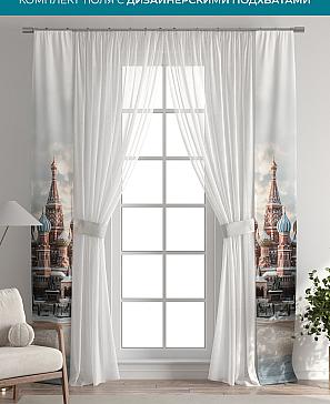 Тюль с декоративными подхватами «Лабрист - 604» | фото