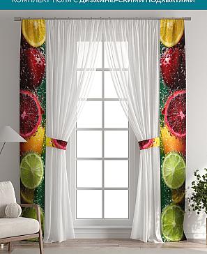 Тюль с декоративными подхватами «Лабрист - 606» | фото