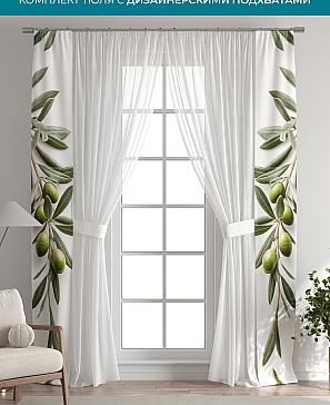 Тюль с декоративными подхватами «Лабрист - 607» | фото