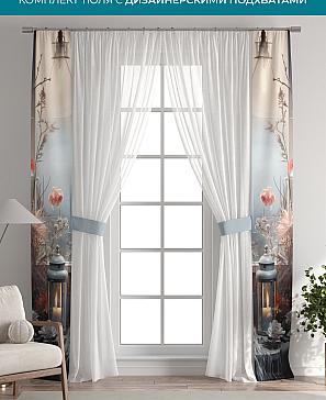 Тюль с декоративными подхватами «Лабрист - 611» | фото