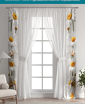 Тюль с декоративными подхватами «Лабрист - 616» | фото