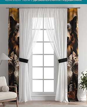 Тюль с декоративными подхватами «Лабрист - 621» | фото