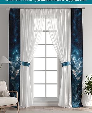 Тюль с декоративными подхватами «Лабрист - 624» | фото