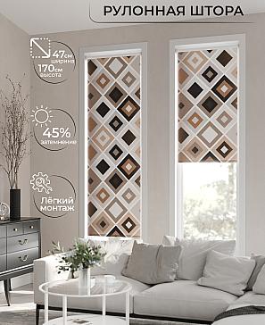 Рулонная штора «Ранфрик - 88 - ширина 47 см» | фото 2
