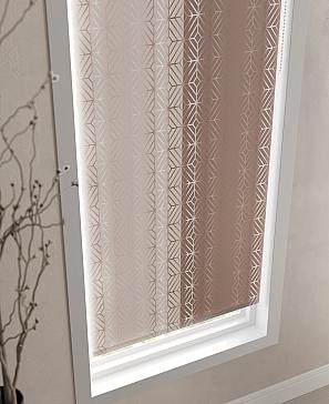 Рулонная штора «Клартис - 130 - ширина 62 см»